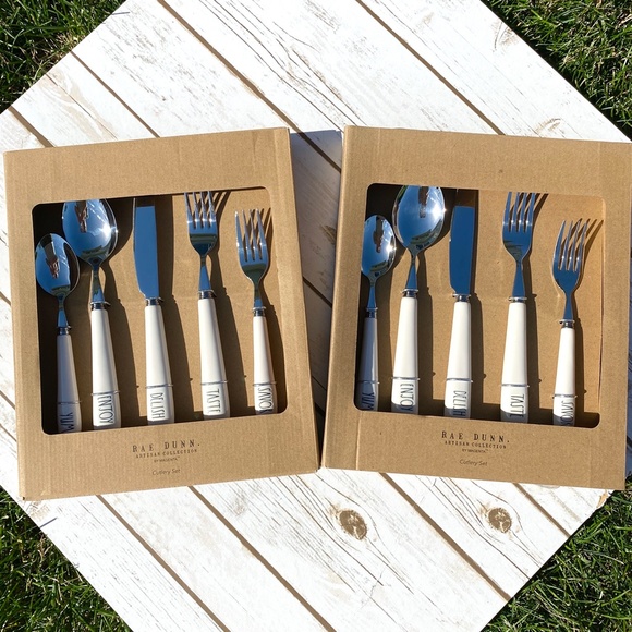 Rae Dunn Other - NEW - 2 BOX SET -Rae Dunn Beautiful White Cutlery